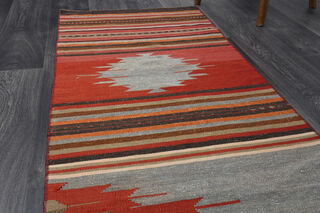 Turkish Kilim Runner Rug - Thumbnail