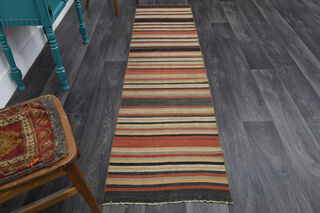 Turkish Kilim Runner Rug - Thumbnail