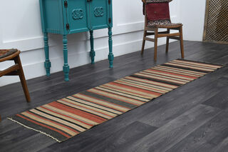 Turkish Kilim Runner Rug - Thumbnail