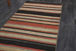 Turkish Kilim Runner Rug - Thumbnail