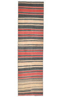 1960s Turkish Kilim Runner Rug - Thumbnail