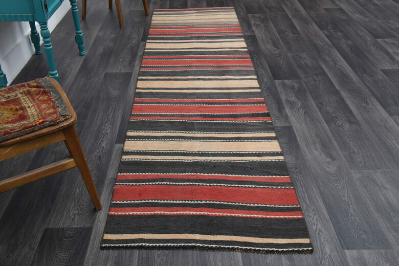 1960s Turkish Kilim Runner Rug