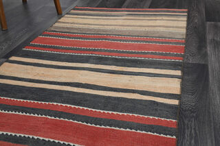 1960s Turkish Kilim Runner Rug - Thumbnail