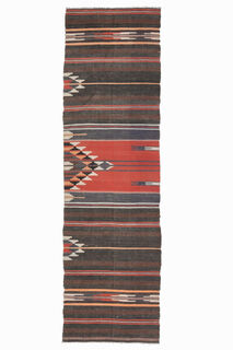 Turkish Kilim Runner Rug - Thumbnail