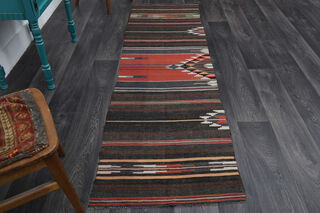 Turkish Kilim Runner Rug - Thumbnail