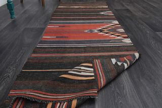 Turkish Kilim Runner Rug - Thumbnail