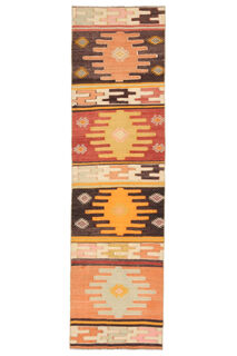 Turkish Kilim Runner Rug - Thumbnail