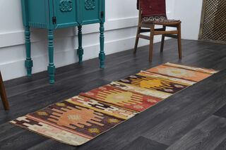 Turkish Kilim Runner Rug - Thumbnail