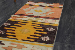 Turkish Kilim Runner Rug - Thumbnail