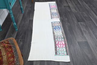 Boho Chic - White Vintage Runner - Thumbnail