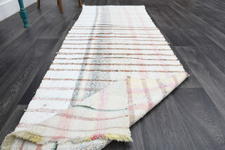 Boho Turkish Kilim Runner Rug - Thumbnail