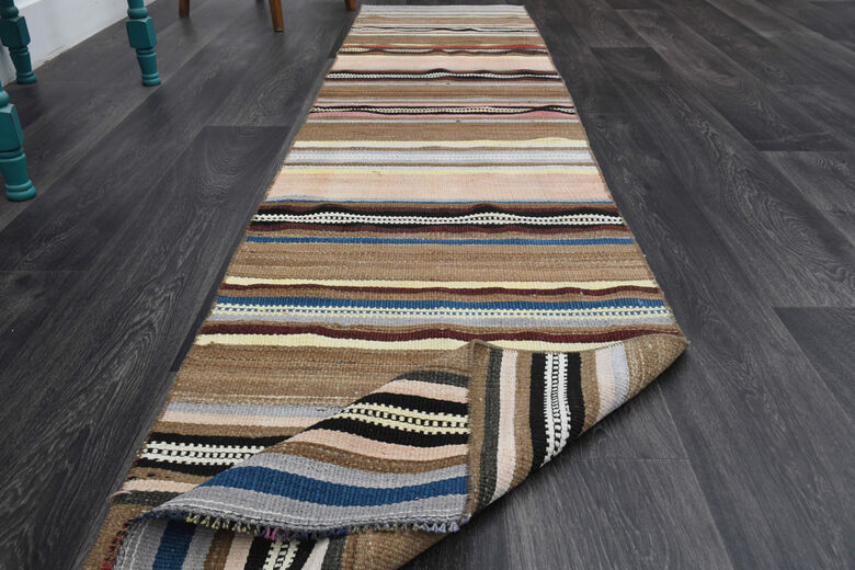 Vintage Turkish Kilim Runner Rug