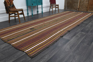 Wide & Long Striped Runner Rug - Thumbnail