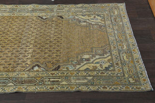 Amber Colored Vintage Runner Rug - Thumbnail