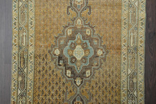 Amber Colored Vintage Runner Rug - Thumbnail