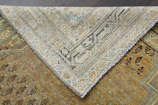 Amber Colored Vintage Runner Rug - Thumbnail