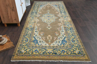 Tabriz Persian - Oriental Vintage Runner Rug - Thumbnail