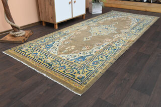 Tabriz Persian - Oriental Vintage Runner Rug - Thumbnail