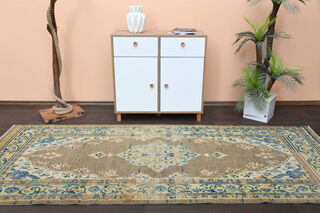 Tabriz Persian - Oriental Vintage Runner Rug - Thumbnail