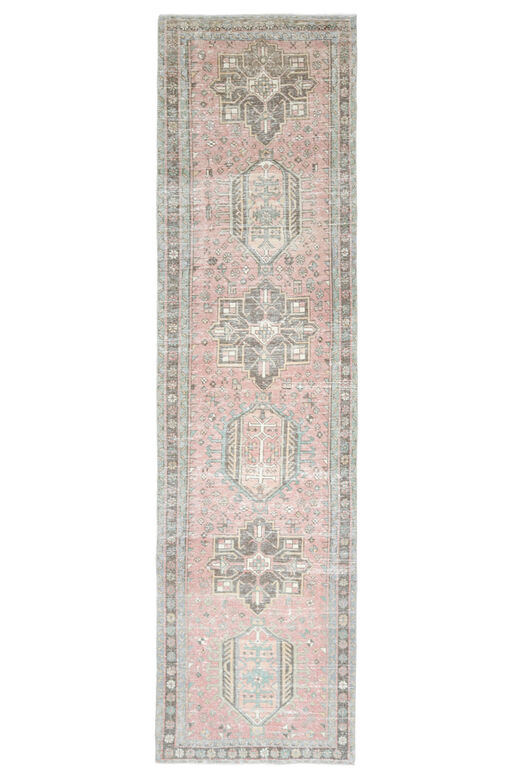 3'x12' Vintage Turkish Runner Rug