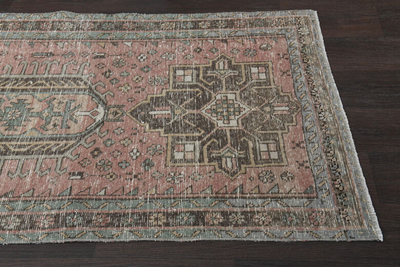 3'x12' Vintage Turkish Runner Rug