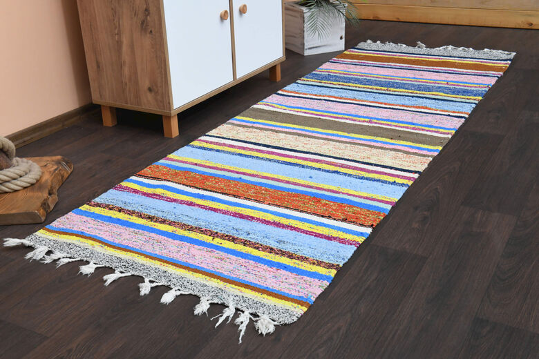 Striped Kilim Runner - Vintage Rug