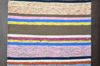 Striped Kilim Runner - Vintage Rug - Thumbnail