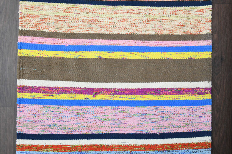 Striped Kilim Runner - Vintage Rug