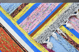 Striped Kilim Runner - Vintage Rug - Thumbnail