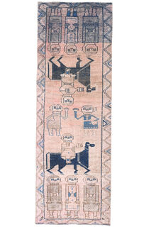 Animal Print - Turkish Runner Rug - Thumbnail