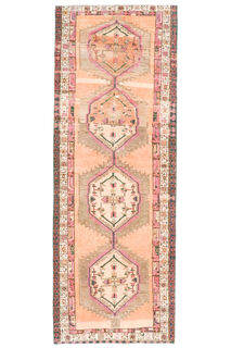 Vintage Turkish Runner Rug - Thumbnail