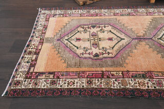 Vintage Turkish Runner Rug - Thumbnail