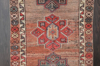 Hand-Knotted Vintage Hallway Runner Rug - Thumbnail