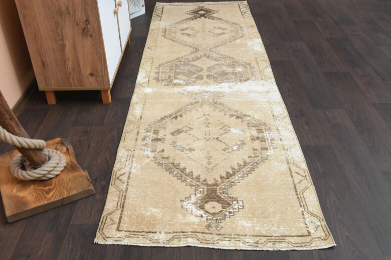 Antique Neutral Hallway Runner