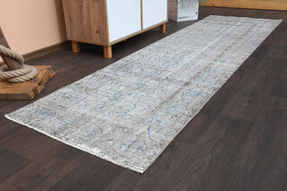 3'x9' Vintage Turkish Runner Rug - Thumbnail