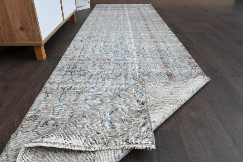 3'x9' Vintage Turkish Runner Rug