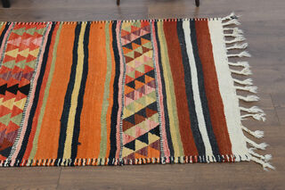 3'x10' Turkish Kilim Runner Rug - Thumbnail