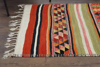 3'x10' Turkish Kilim Runner Rug - Thumbnail