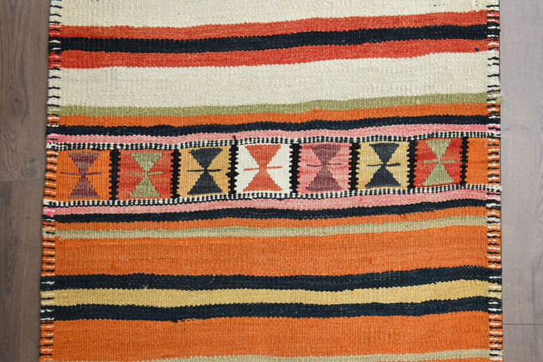 3'x10' Turkish Kilim Runner Rug