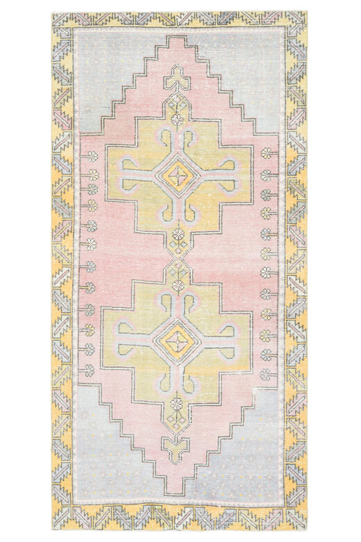 Muted Colors - Turkish Vintage Rug