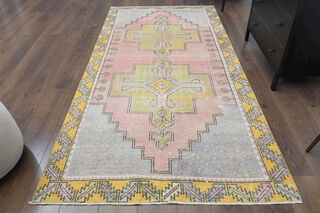 Muted Colors - Turkish Vintage Rug - Thumbnail