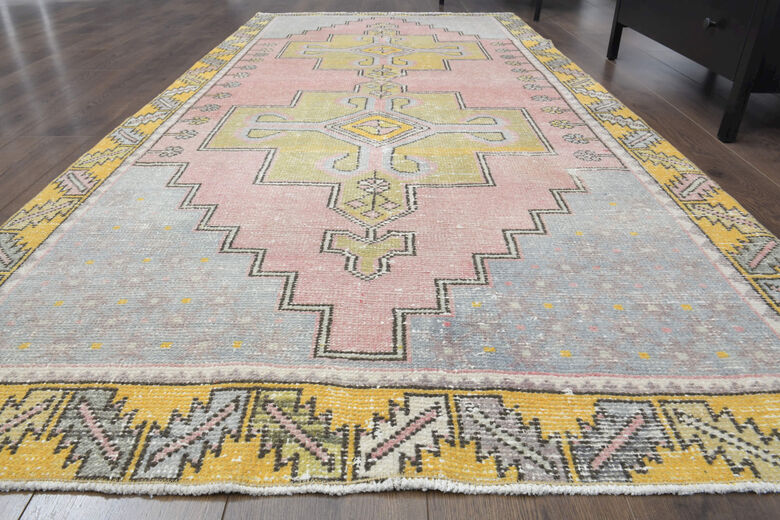 Muted Colors - Turkish Vintage Rug