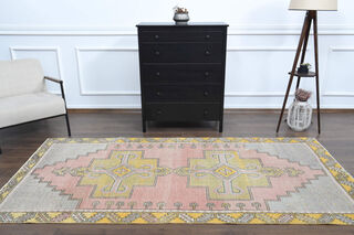 Muted Colors - Turkish Vintage Rug - Thumbnail