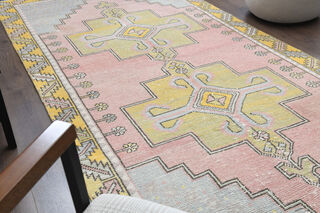 Muted Colors - Turkish Vintage Rug - Thumbnail