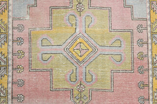 Muted Colors - Turkish Vintage Rug - Thumbnail