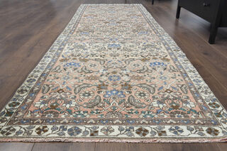 Persian Tabriz Hallway Runner Carpet - Thumbnail