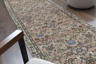 Persian Tabriz Hallway Runner Carpet - Thumbnail