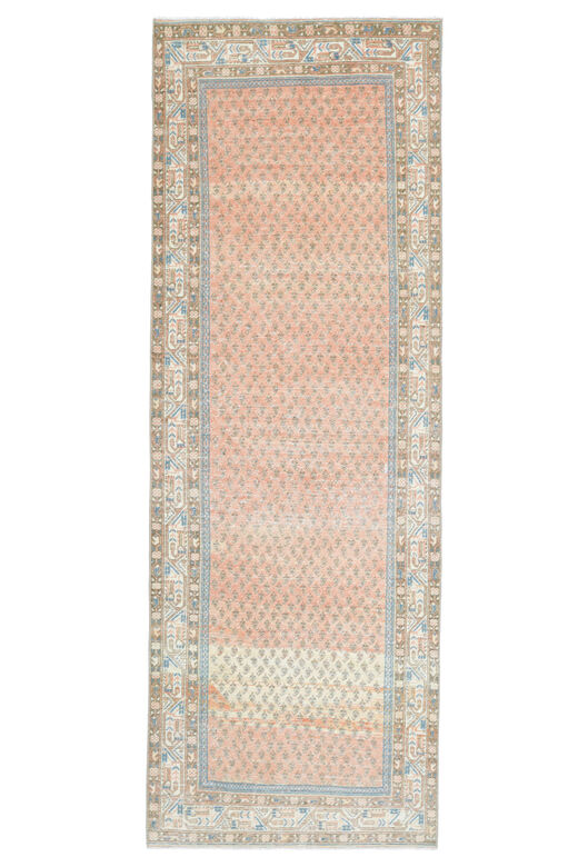 Bordered & Floral Persian Vintage Runner 