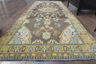 Oriental Design Vintage Persian Runner - Thumbnail