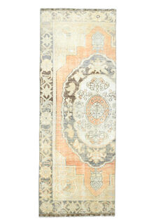 Vintage Turkish Runner Rug - Thumbnail